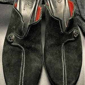 COLE HAAN - BLACK SUEDE MULE